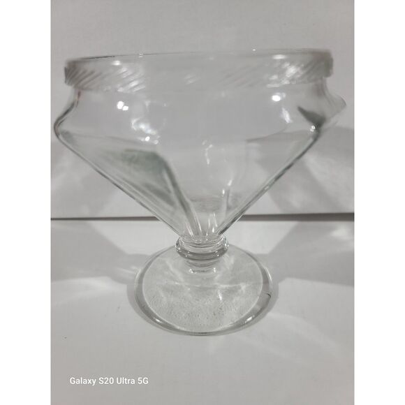 Vintage 1920s Lancaster‎ Glass Clear Glass Pedestal Candy Dish Art Deco NO Top - Picture 6 of 6